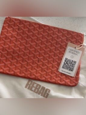 Goyard Vibrant Orange Pouch